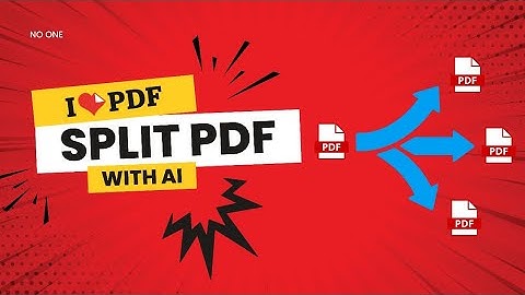 Split PDF Files with AI Tools | iLovePDF Tutorial Ep.2 | AI Voice | NO ONE Channel