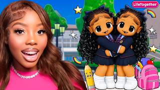TWINS FIRST DAY OF SCHOOL ⭐ | Roblox Life Together Snapchat Rp