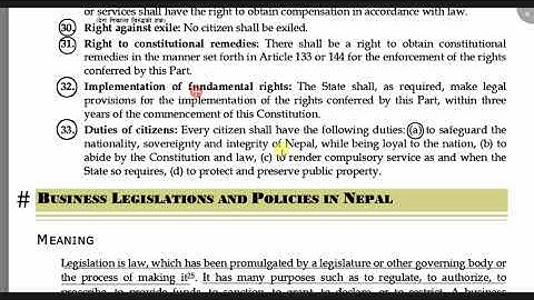 Chapter 4 (Part 1) Business Environment | Regulatory  Environment  MBS Second Semester