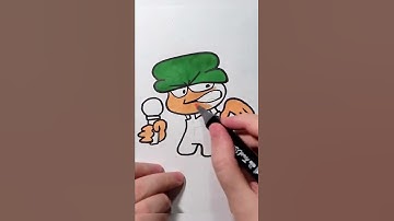 Drawing of Bambi Friday Night Funkin #shorts