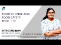 Introduction | Food Science and Food Safety | BPVC 101 | Kerala's No.1 IGNOU Coaching Platform