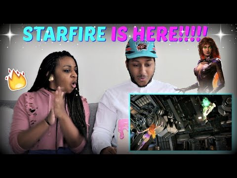 Injustice 2: Introducing Starfire! (Starfire Gameplay + Special) REACTION!!!!