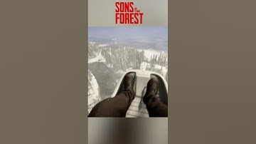 I launched off that cliff with a sled! 😂 | 2 idiots play Sons of the Forest