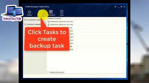 AOMEI Backupper - How To Backup Multiple Computers with Backupper Network - Technical Tips & Tricks