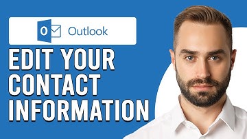 How To Edit Your Contact Information In Outlook 365 (How To Update/Change Contact Info Outlook 365)