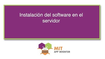 Instalación del software en el servidor de App Inventor