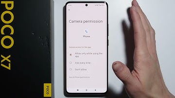 Poco X7: How to Block Camera Access?