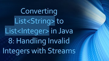 Converting List String  to List Integer  in Java 8: Handling Invalid Integers with Streams