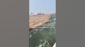 سورة الرحمن [مَرَجَ البَحْرين يَلْتَقِيان] الشيخ ياسر الدوسري 🩵🌊