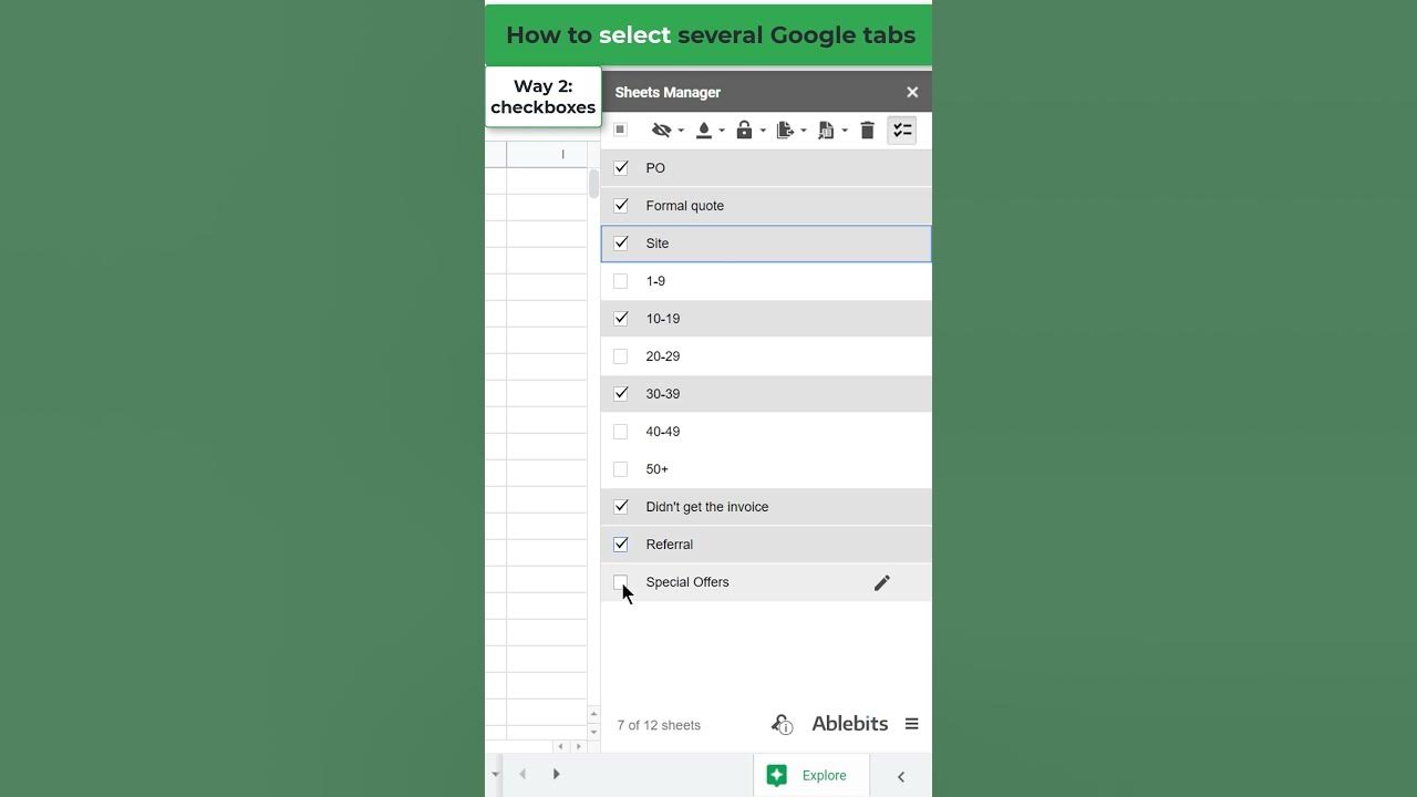 Fastest way to select and reorder multiple Google sheets Shorts YouTube