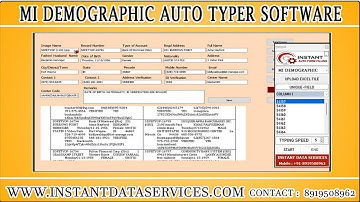 Mi Demographic Form Filling Auto Typing Software For PC Free Download