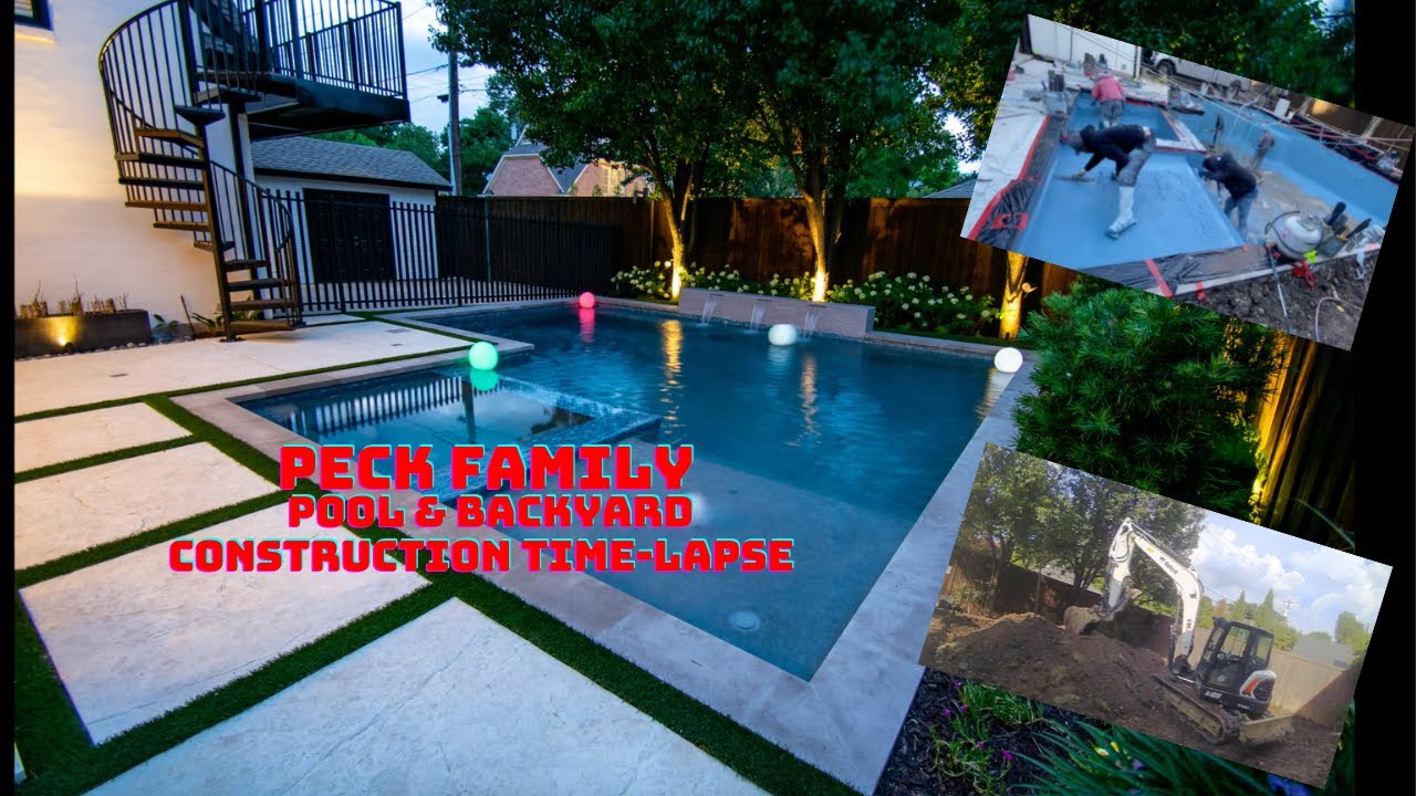 Peck Family Pool & Backyard Construction Time-Lapse