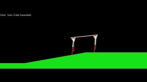 3D quadruped trot running