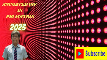 Animated gif in p10 matrix | video on p10 display