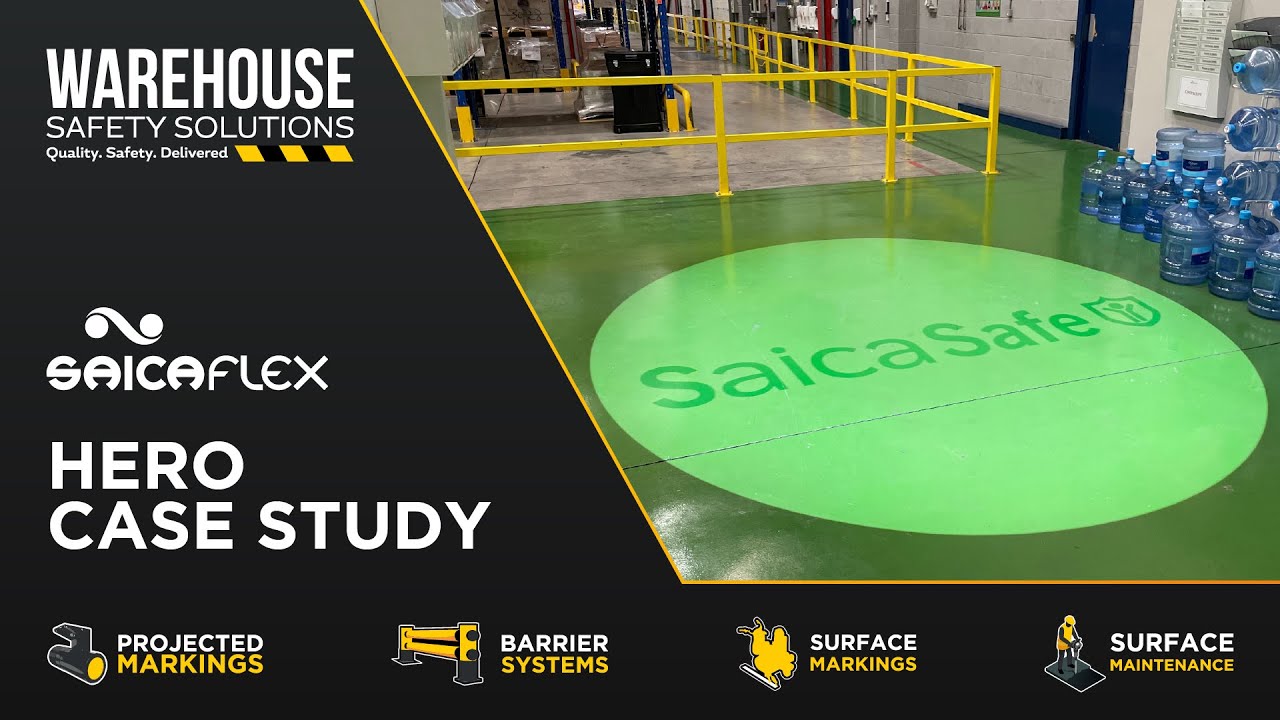 SaicaFlex Hero Case Study | Responding To Health & Safety Challenges With Projected Markings
