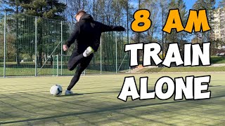 HOW TO TRAIN SOLO | AMATEUR LEVEL  | FULL INDIVIDUAL TRAINING SESSION FOR FOOTBALLERS