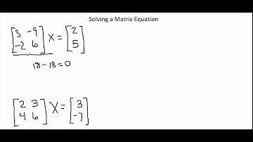 Chapter 12-4A video 2: Solving a Matrix Equation (cont)