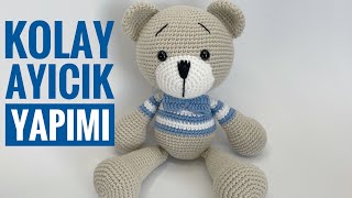 Amigurumi Ayıcık yapımı 1. Bölüm (ayak/kol/kulak/burun) kolay ayıcık yapımı