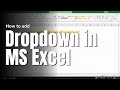 Add SMART Drop Down Lists in Excel (with Data Validation)