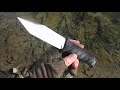 Takumitak fulcrum tanto tkf201sl knife review  very pointed sharp pry bar tactical knife 47