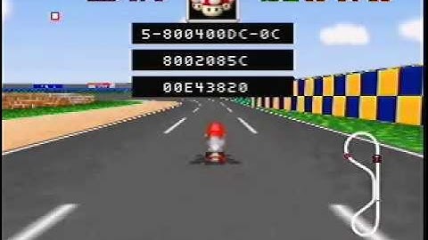 Mario kart 64 - Crash Debug Screen