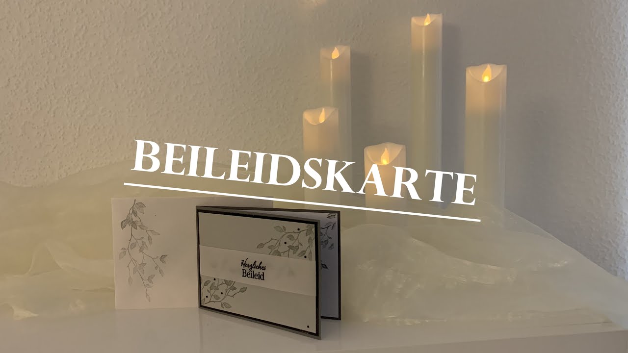 Beileid Abschied Trauer Danksagung Karte Farewell Condolences Very Versailles Stampin'Up!