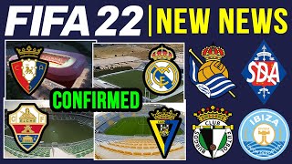 FIFA 22 NEWS & LEAKS | NEW CONFIRMED La Liga Stadiums, Clubs & More