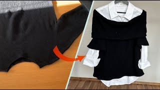 : Upcycling Ideas: Turn an Old Knitt Dress into Fashion Pieces //Altes Kleid Upcycling