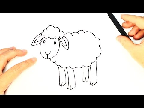 How to draw a Sheep for Kids | Sheep Easy Draw Tutorial