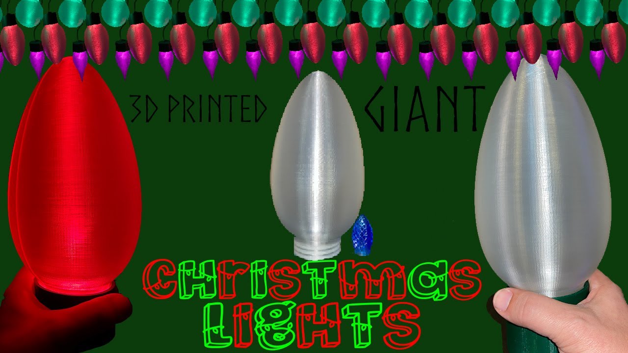 Large Christmas Light Bulbs YouTube