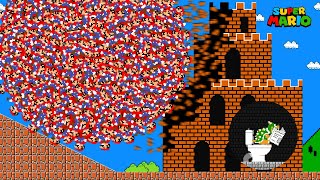 Mega Mario Ball Breaks Bowser Castle Save Peach In Maze Mayhem Game Animation