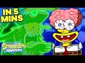SpongeBob Loses His Head in 5 Minutes! 🍍👻 "Scaredy Pants" 5 Minute Episode | SpongeBob