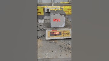 M25 concrete compressive Strength test #construction #short #civilengineering #cube test #test