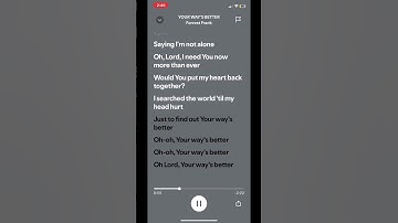 Thumbnail of YOUR WAY’S BETTER • Forrest Frank ✝️ #spotify #spotifyclone #lyrics #god