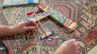 Balsa Wood, Rubber-band Driven Toy  Planes