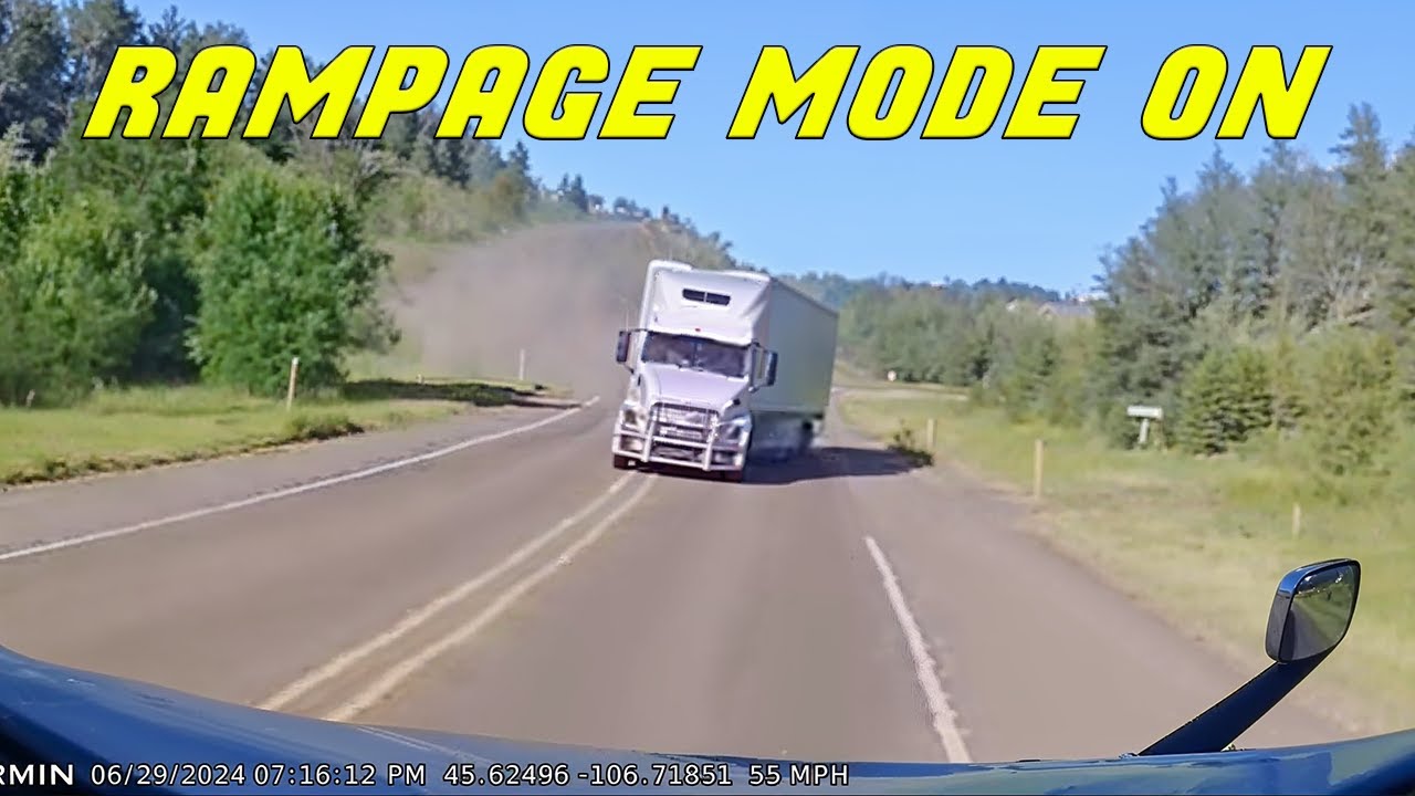 TRUCK LOSES BRAKES WHILE GOING DOWNHILL