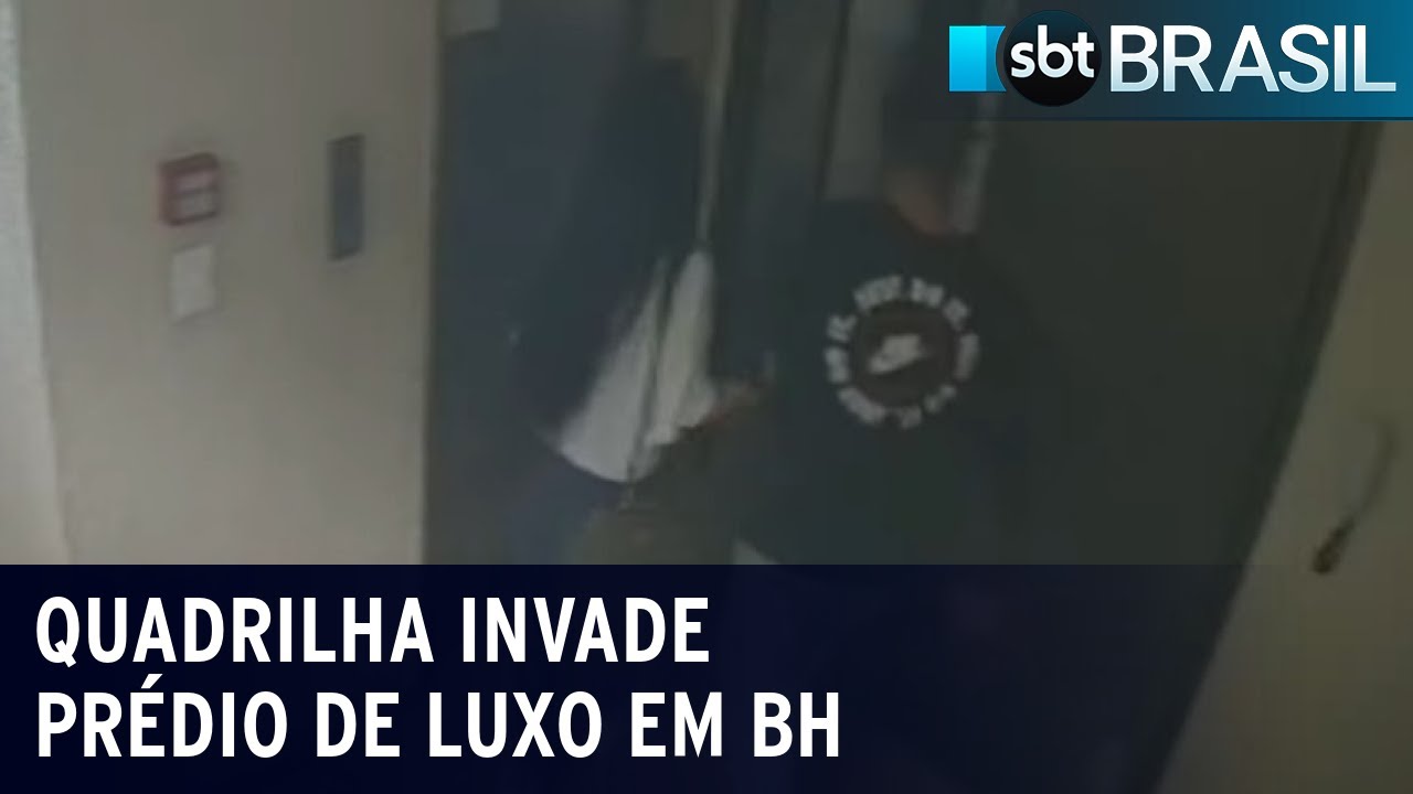 Polícia procura quadrilha que invadiu prédio de luxo em BH | SBT Brasil (14/12/22)