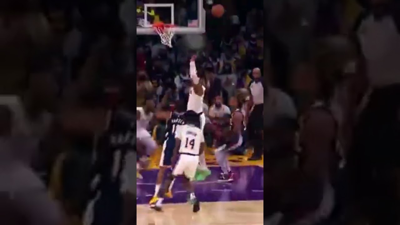 Lebron literally got posterized