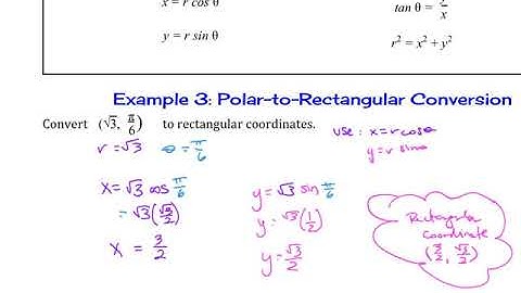 10 7 Polar Coordinate - Coordinate Conversions Ex 3 and 4