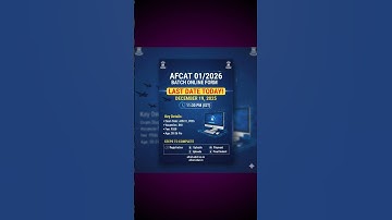 AFCAT 01/2026 Batch Online Form – Last Date Today #shorts #afcat