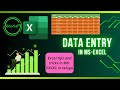 MS-EXCEL లో డాటా ఎంట్రీ ఏ విధంగా చేయాలి || MS-EXCEL tutorials for beginners in telugu ||