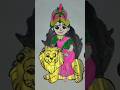 Durga maa drawing colour pencil art #durgamaa #vairalvideo #shortvidio #art maurya ji crofting