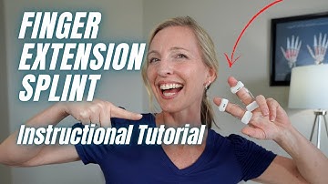 How to Use a Finger Extension Splint (Instructional Tutorial)