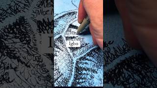 Writing Turtle In 68 Languages! #turtle #micrography #artist #wordart #art
