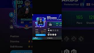 116 Richards - Solid CB 🛡🤯 #fcmobile #fifamobile #review #trending #shortsfeed #fifa #viral