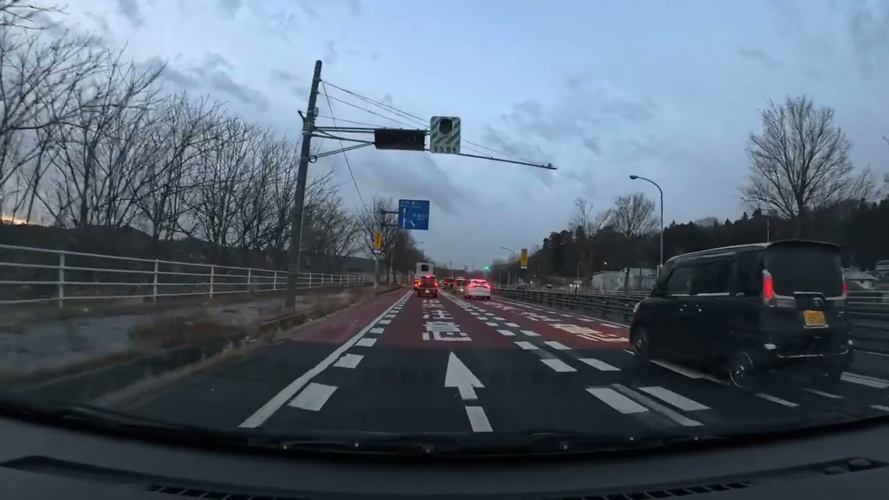 SUBARU　STELLA　車載動画　雪降りの通勤