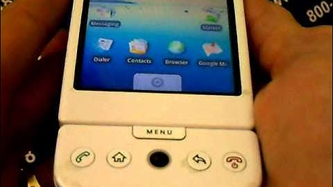 HTC G1 - Erase Cell Phone Info - Delete Data - Master Clear Hard Reset