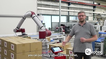 Overcome labor shortages and maximize productivity with the Cobot Palletizer powered by D:PLOY