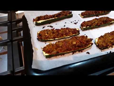 Baked Stuffed Zucchini's
