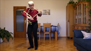 Light Whip Tutorial: Transitions from One Armed Triangle into Arm Curls/Arm Curl Diamons and back